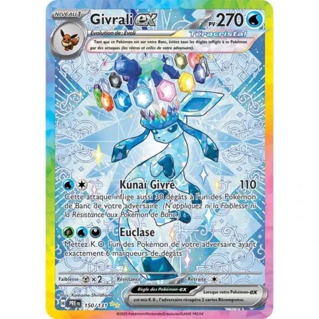 Carte Pokémon Givrali ex 150/131 - EV8.5 Evolutions Prismatiques