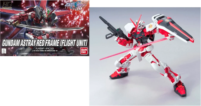 HG Gundam Astray Red Frame 'Flight Unit' 1/144 - Model Kit Bandai HG Gundam Astray Red Frame 'Flight Unit' 1/144 - Model Kit Bandai