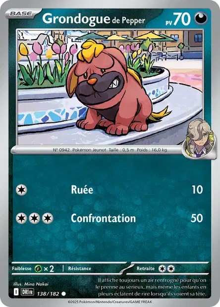 Carte Pokémon Grondogue de Pepper 138/182 - EV10 Rivalités Destinées