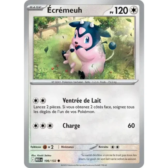 Carte Pokémon Écrémeuh 106/132 - ME1 Méga évolution