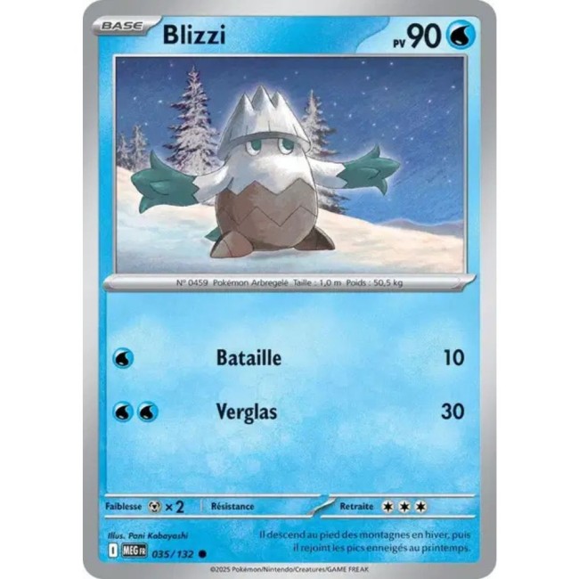 Carte Pokémon Blizzi 35/132 - ME1 Méga évolution