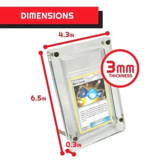 Dimensions du support EVORETRO pour carte PSA – acrylique épaisseur 3 mm