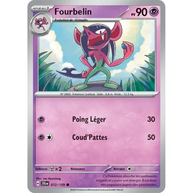 Carte Pokémon Fourbelin 72/159 - EV9 Aventures Ensemble