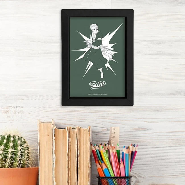 One Piece - Cadre Kraft 15x20 - POP COLOR - ZORO One Piece - Cadre Kraft 15x20 - POP COLOR - ZORO