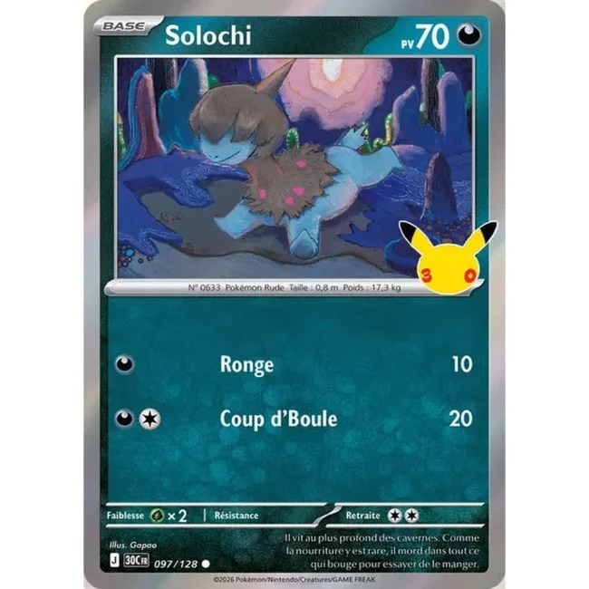 Carte Pokémon Solochi 097/128 – 30e Anniversaire FR