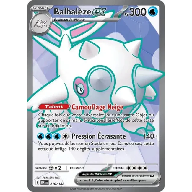 Carte Pokémon Balbalèze ex 210/182 - EV10 Rivalités Destinées