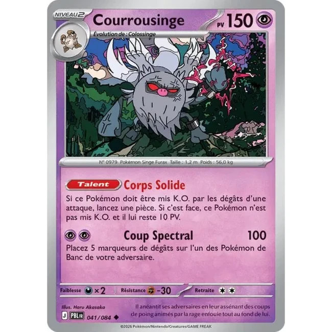 Carte Pokémon Courrousinge 41/084 - ME05 Nuit Noire