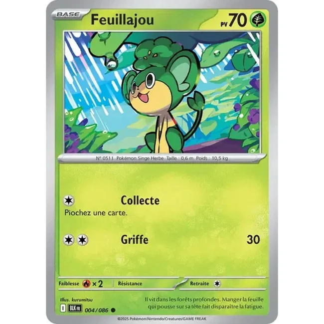 Carte Pokémon Feuillajou 4/86 - EV10.5 Foudre Noire