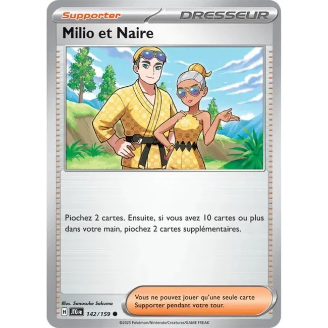 Carte Pokémon Milio et Naire 142/159 - EV9 Aventures Ensemble