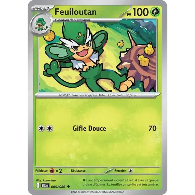 Carte Pokémon Feuiloutan 5/86 - EV10.5 Foudre Noire