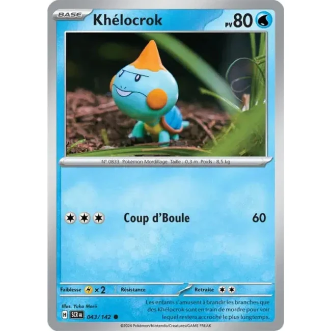 Carte Pokémon Khélocrok 43/142 - EV7 - Couronne Stellaire