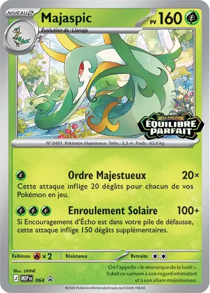 Carte Pokémon  Majaspic 064 - Méga évolution PROMO