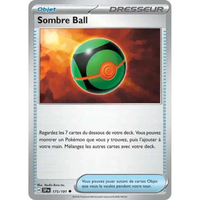 Carte Pokémon Sombre Ball 175/191 - EV8 Étincelles Déferlantes