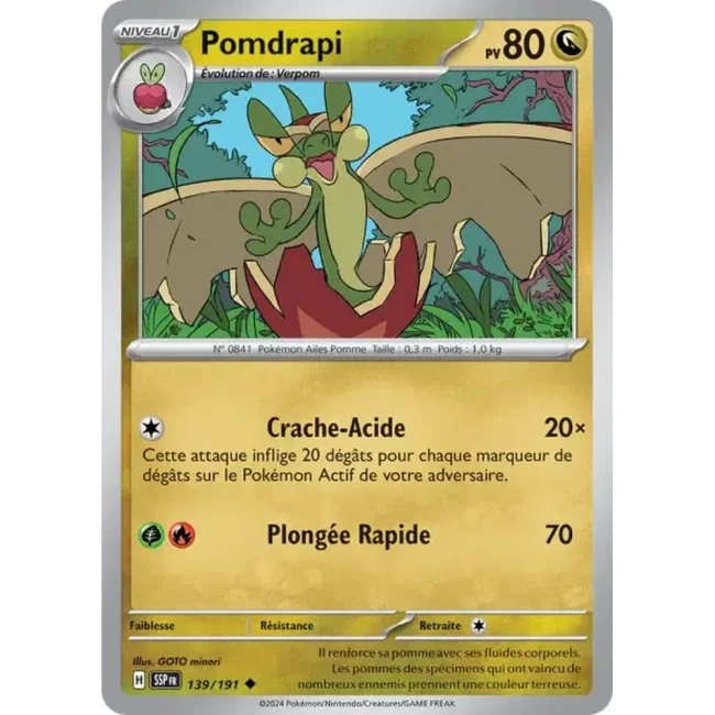 Carte Pokémon Pomdrapi 139/191 - EV8 Étincelles Déferlantes