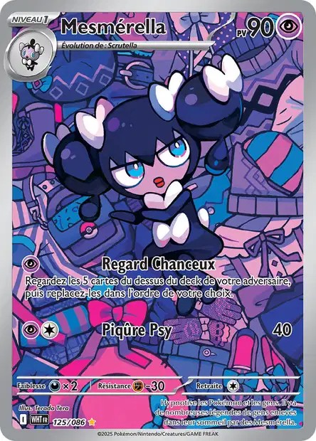 Carte Pokémon Mesmérella 125/86 - EV10.5 Flamme Blanche