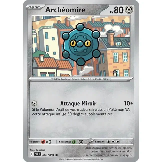 Carte Pokémon Archéomire 63/084 - ME05 Nuit Noire
