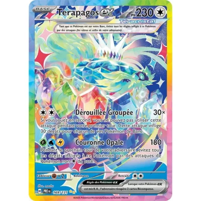Carte Pokémon Terapagos ex 169/131 - EV8.5 Evolutions Prismatiques