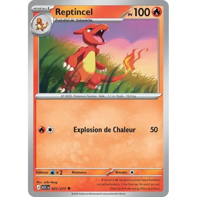 Carte Pokémon Reptincel 21/217 - ME02.5 Héros Transcendants