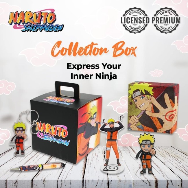 Goodies officiels inclus dans la box Naruto Shippuden