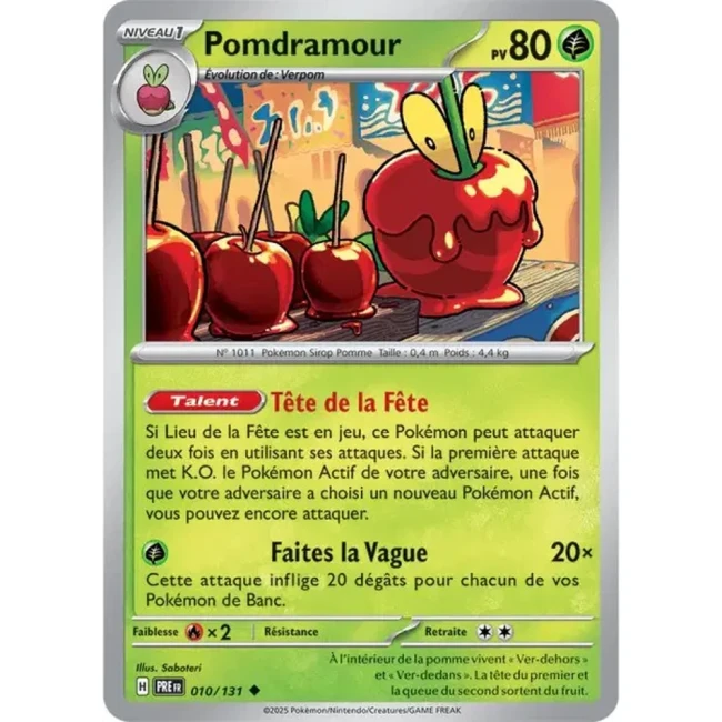 Carte Pokémon Pomdramour 10/131 - EV8.5 Evolutions Prismatiques