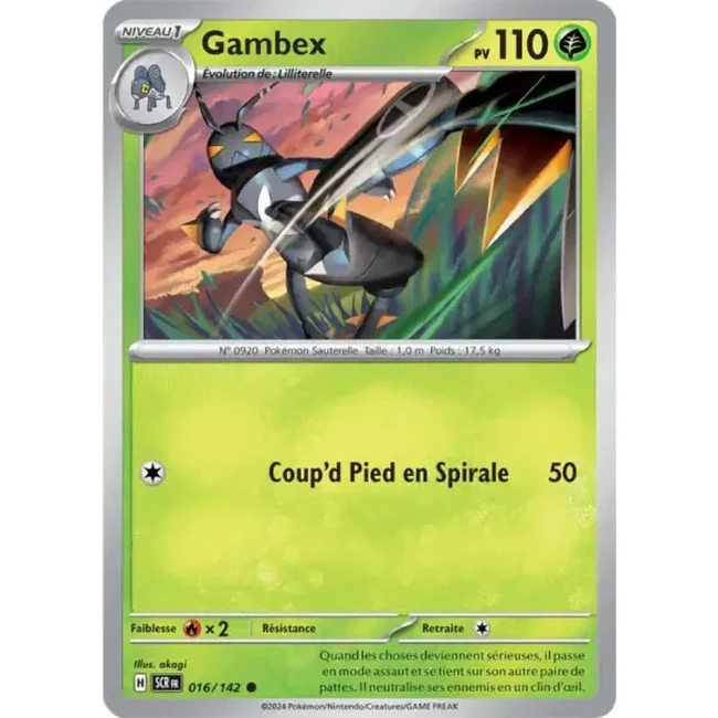 Carte Pokémon Gambex 16/142 - EV7 - Couronne Stellaire