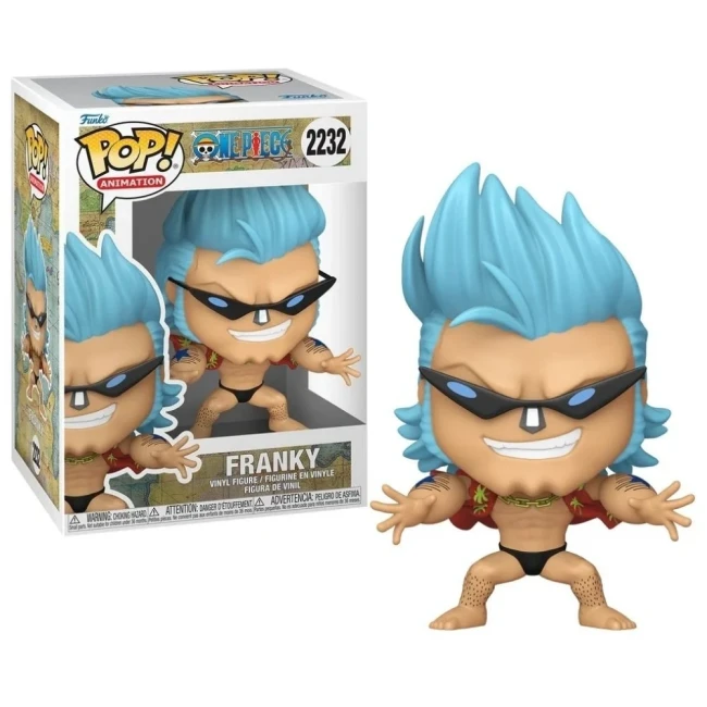 Funko POP Franky One Piece Refresh vue complète Funko POP Franky One Piece N°2232 boîte et figurine