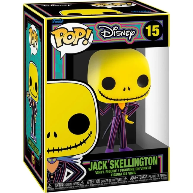 Disney - Figurine Funko POP N°15 - Jack Skellington - Black Light