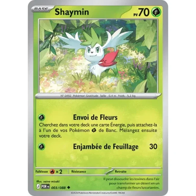 Carte Pokémon Shaymin 003/088 - ME03 Equilibre Parfait