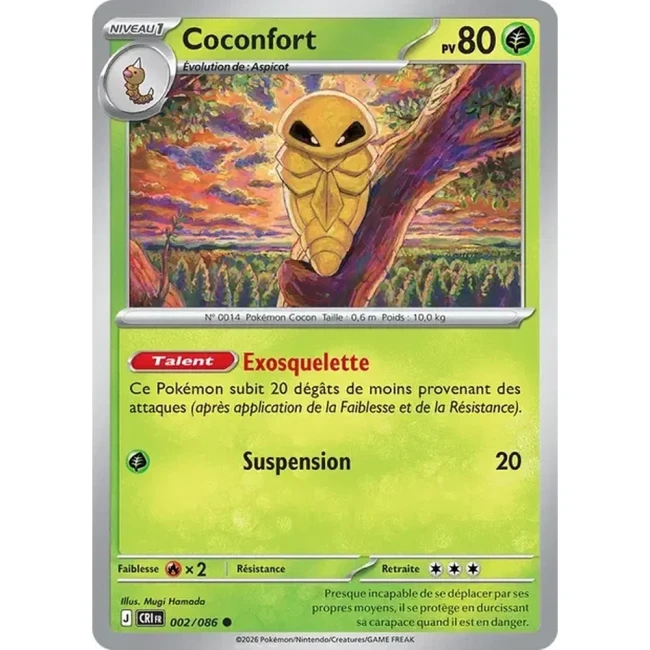 Carte Pokémon Coconfort 2/086 - ME04 Chaos Ascendant