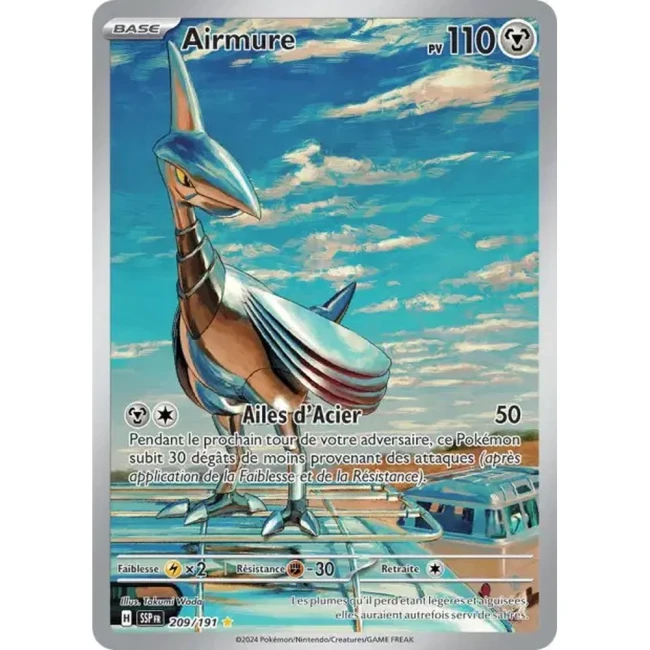 Carte Pokémon Airmure 209/191 - EV8 Étincelles Déferlantes