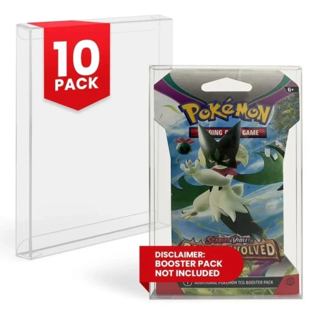 Lot de 10 protecteurs EVORETRO pour booster Pokémon scellé