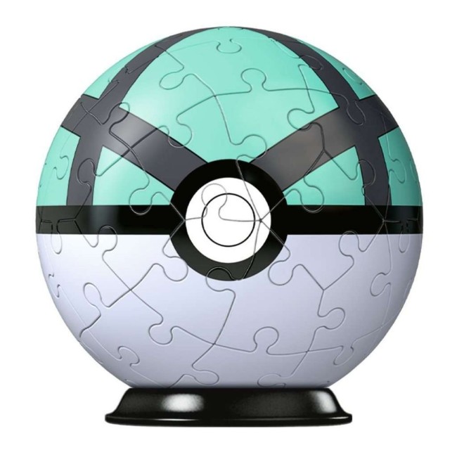 Pokémon Net Ball Puzzle 3D 54 pièces monté Puzzle 3D Pokémon Net Ball assemblé sur socle noir