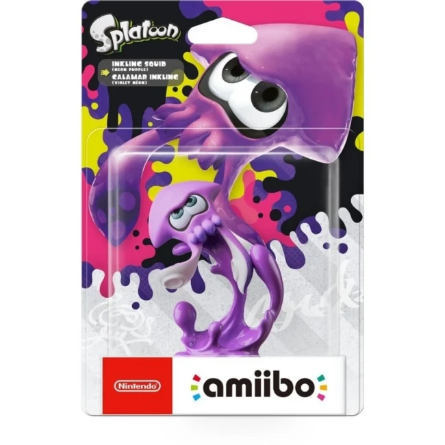 Amiibo Inkling Squid Violet Néon – Splatoon Collection (Nintendo)