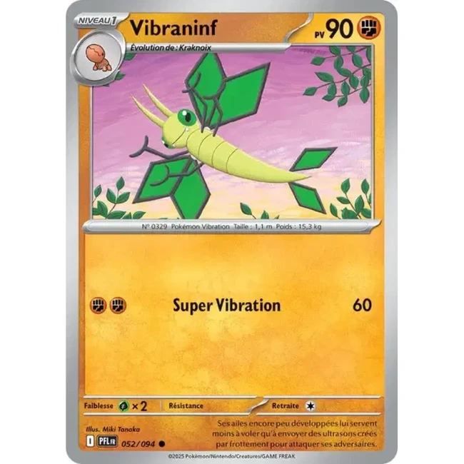 Carte Pokémon Vibraninf 52/94 - ME02 Flammes Fantasmagoriques