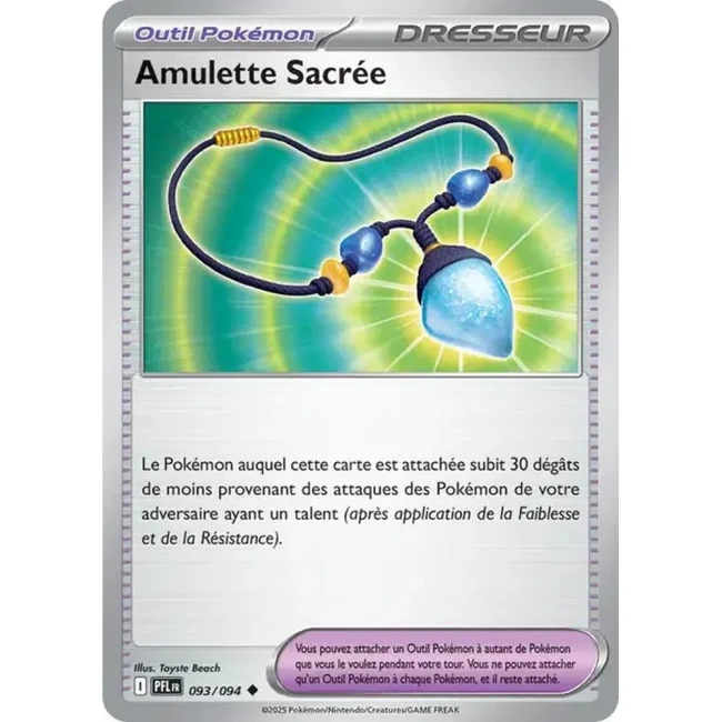Carte Pokémon Amulette Sacrée 93/94 - ME02 Flammes Fantasmagoriques