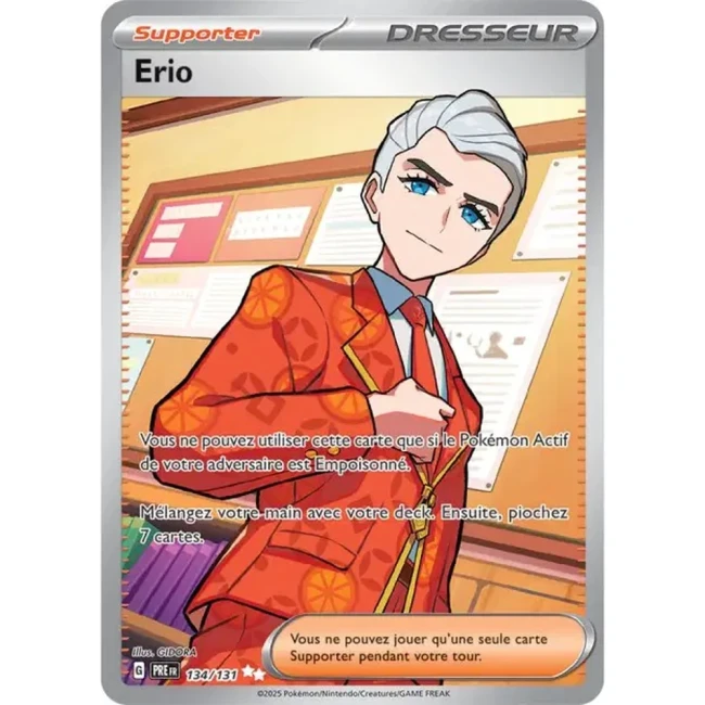 Carte Pokémon Erio 134/131 - EV8.5 Evolutions Prismatiques