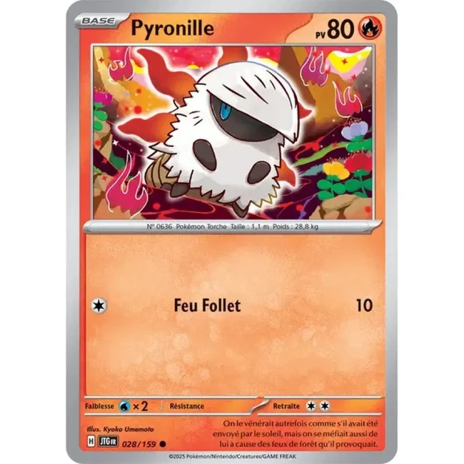 Carte Pokémon Pyronille 28/159 - EV9 Aventures Ensemble