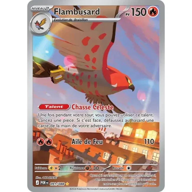 Carte Pokémon Flambusard 091/088 - ME03 Equilibre Parfait