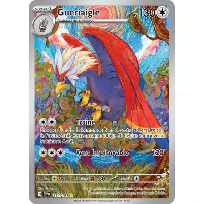 Carte Pokémon Gueriaigle 214/191 - EV8 Étincelles Déferlantes