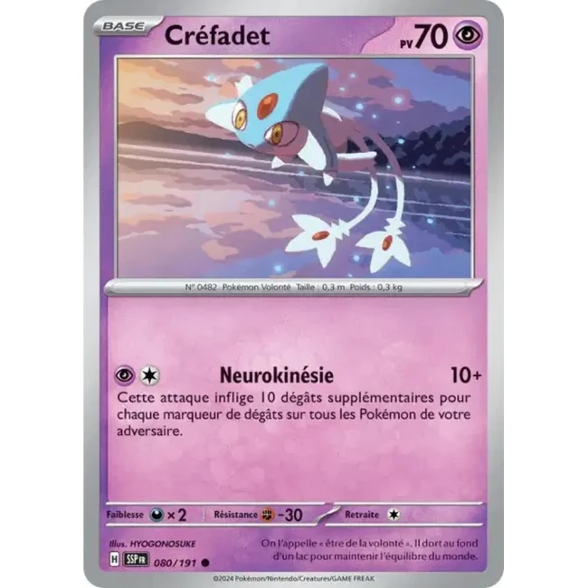 Carte Pokémon Créfadet 80/191 - EV8 Étincelles Déferlantes