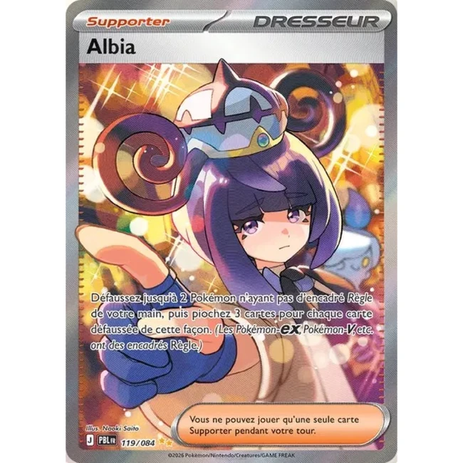 Carte Pokémon Albia 119/084 - ME05 Nuit Noire