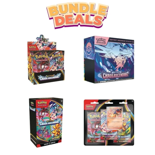 Bundle Pokémon ME04 Chaos Ascendant : Tous les produits