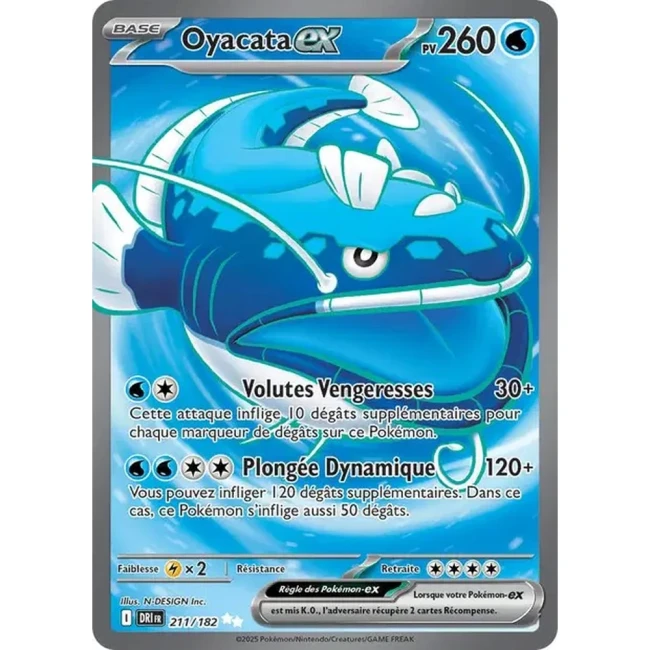 Carte Pokémon Oyacata ex 211/182 - EV10 Rivalités Destinées