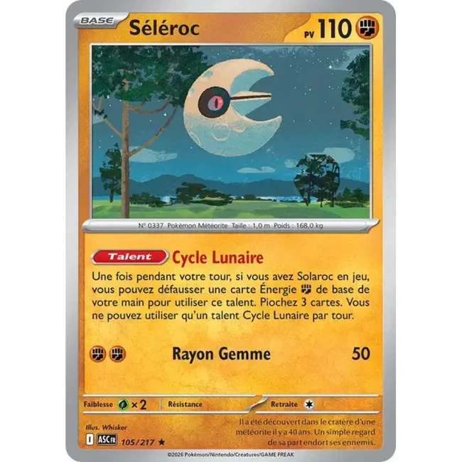 Carte Pokémon Séléroc 105/217 - ME02.5 Héros Transcendants