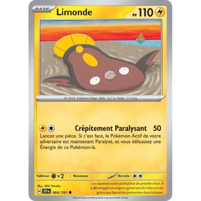 Carte Pokémon Limonde 64/191 - EV8 Étincelles Déferlantes