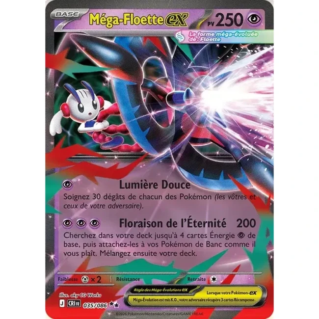 Carte Pokémon Méga-Floette ex 35/086 - ME04 Chaos Ascendant