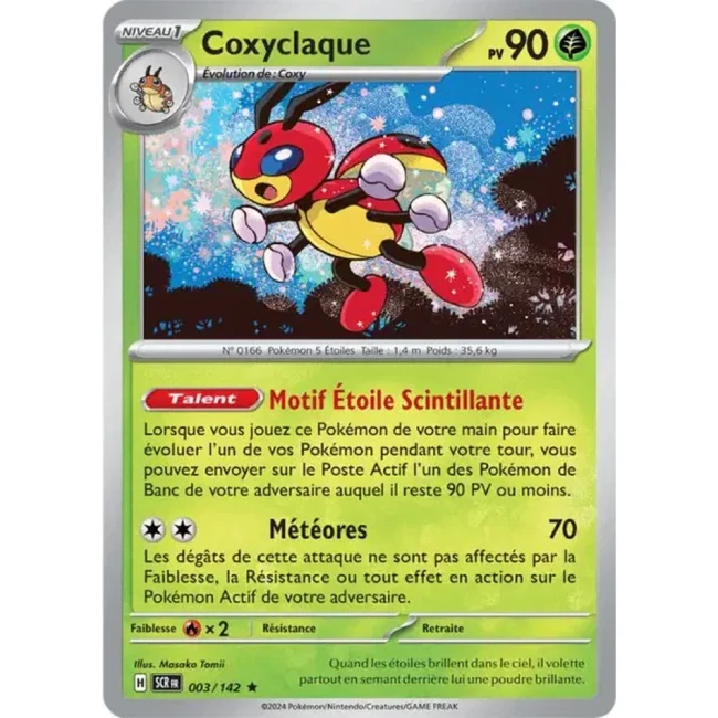 Carte Pokémon Coxyclaque 3/142 - EV7 - Couronne Stellaire