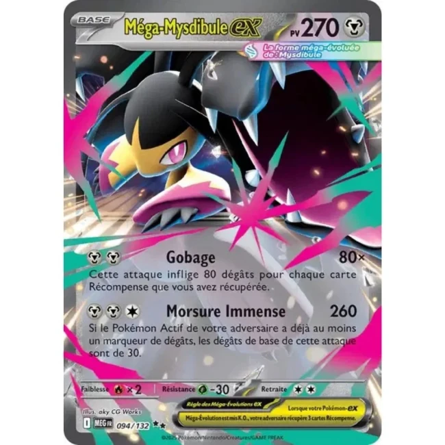 Carte Pokémon Méga-Mysdibule ex 94/132 - ME1 Méga évolution