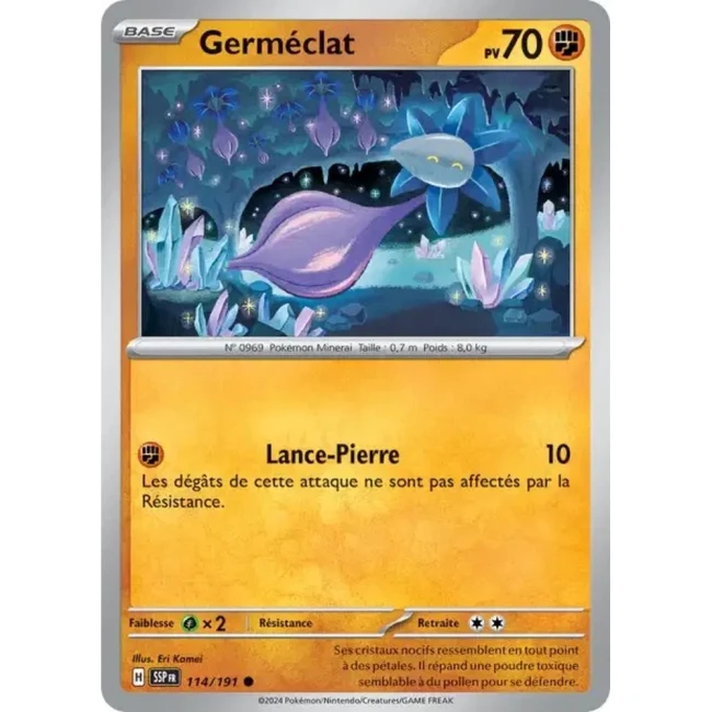 Carte Pokémon Germéclat 114/191 - EV8 Étincelles Déferlantes