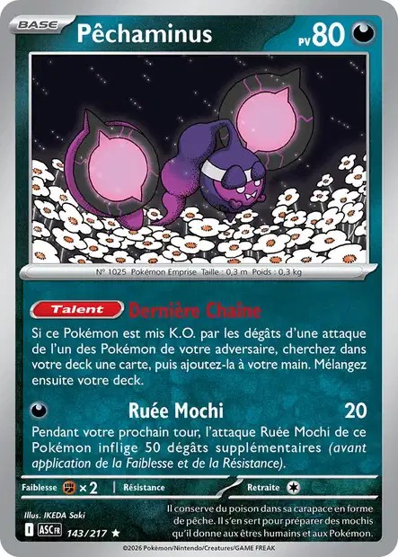 Carte Pokémon Pêchaminus 143/217 - ME02.5 Héros Transcendants